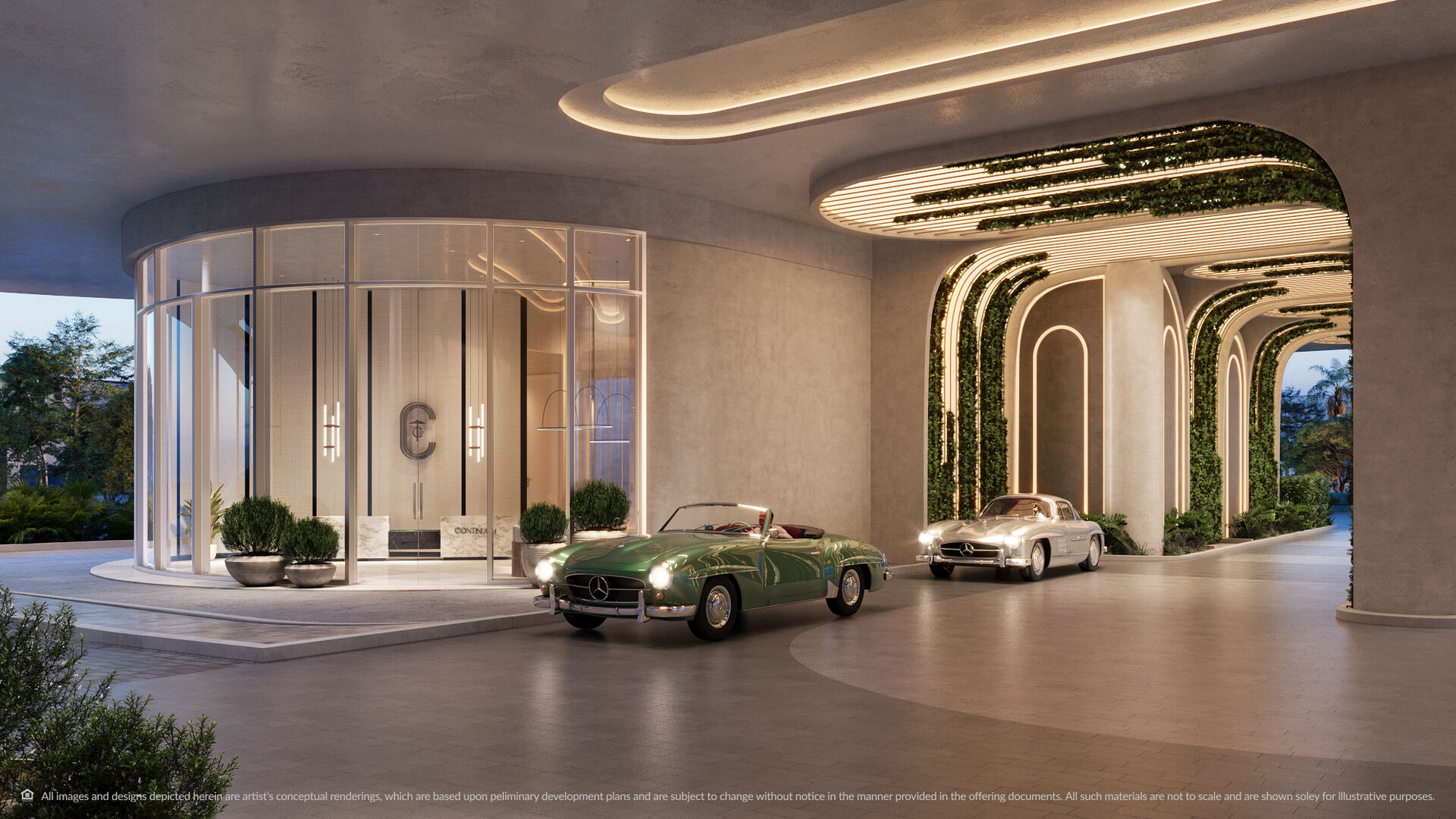 Continuum double-height lobby